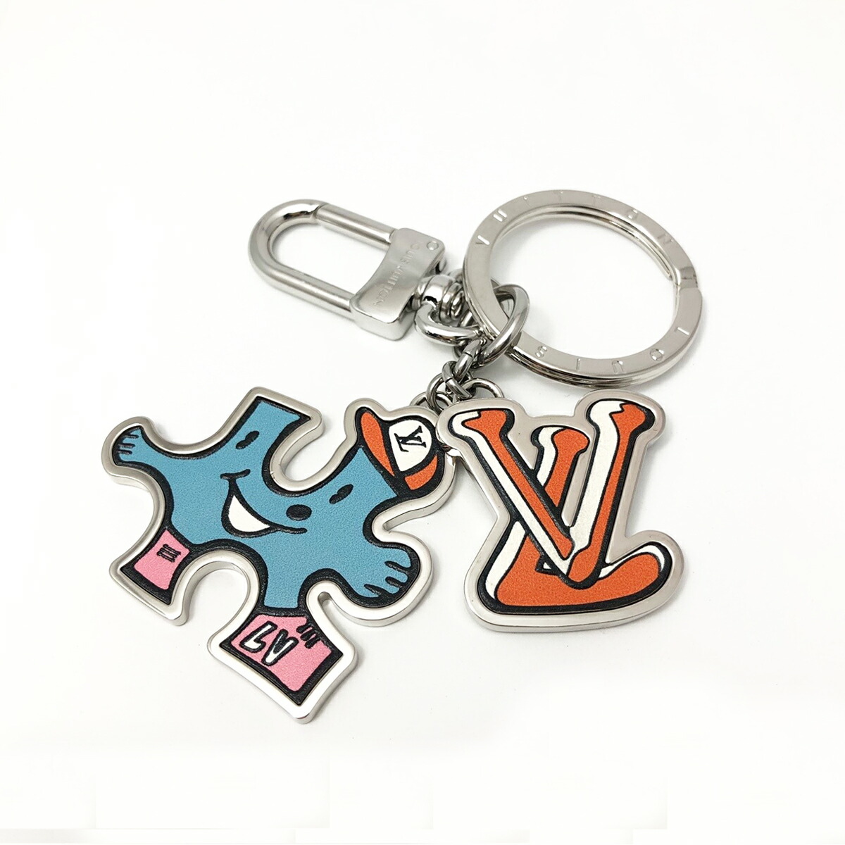楽天市場】【中古】 ルイヴィトン キーホルダー ポルトクレ LV パズル