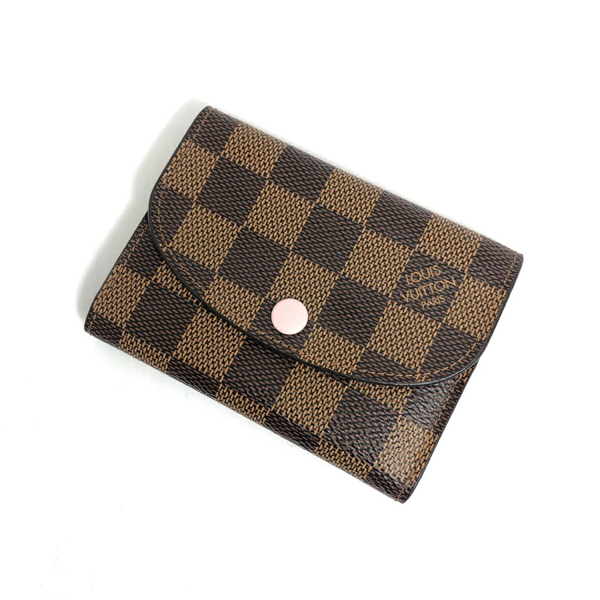 楽天市場】【中古】 ルイヴィトン ダミエ ポルトモネロザリ ミニ財布