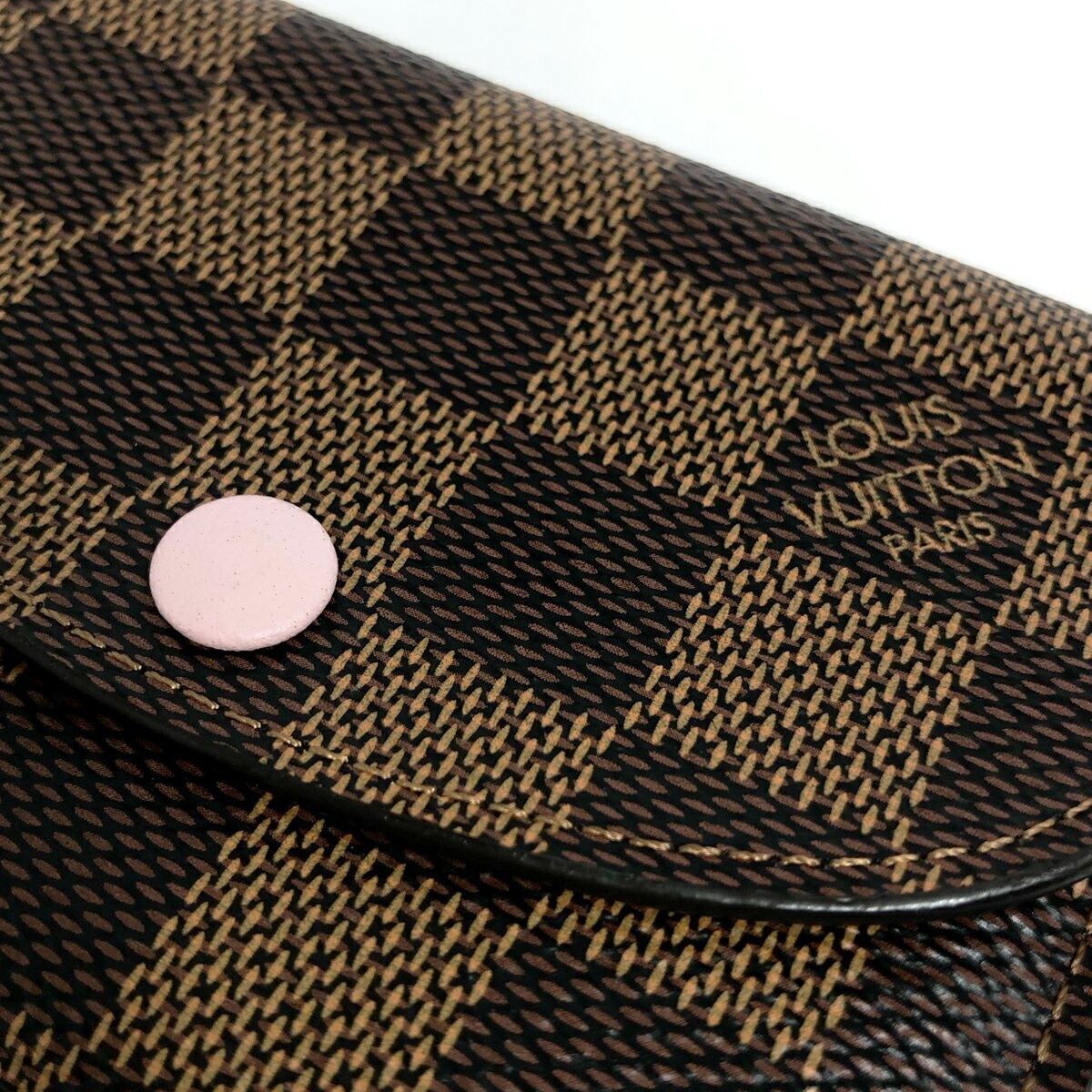 楽天市場】【中古】 ルイヴィトン ダミエ ポルトモネロザリ ミニ財布