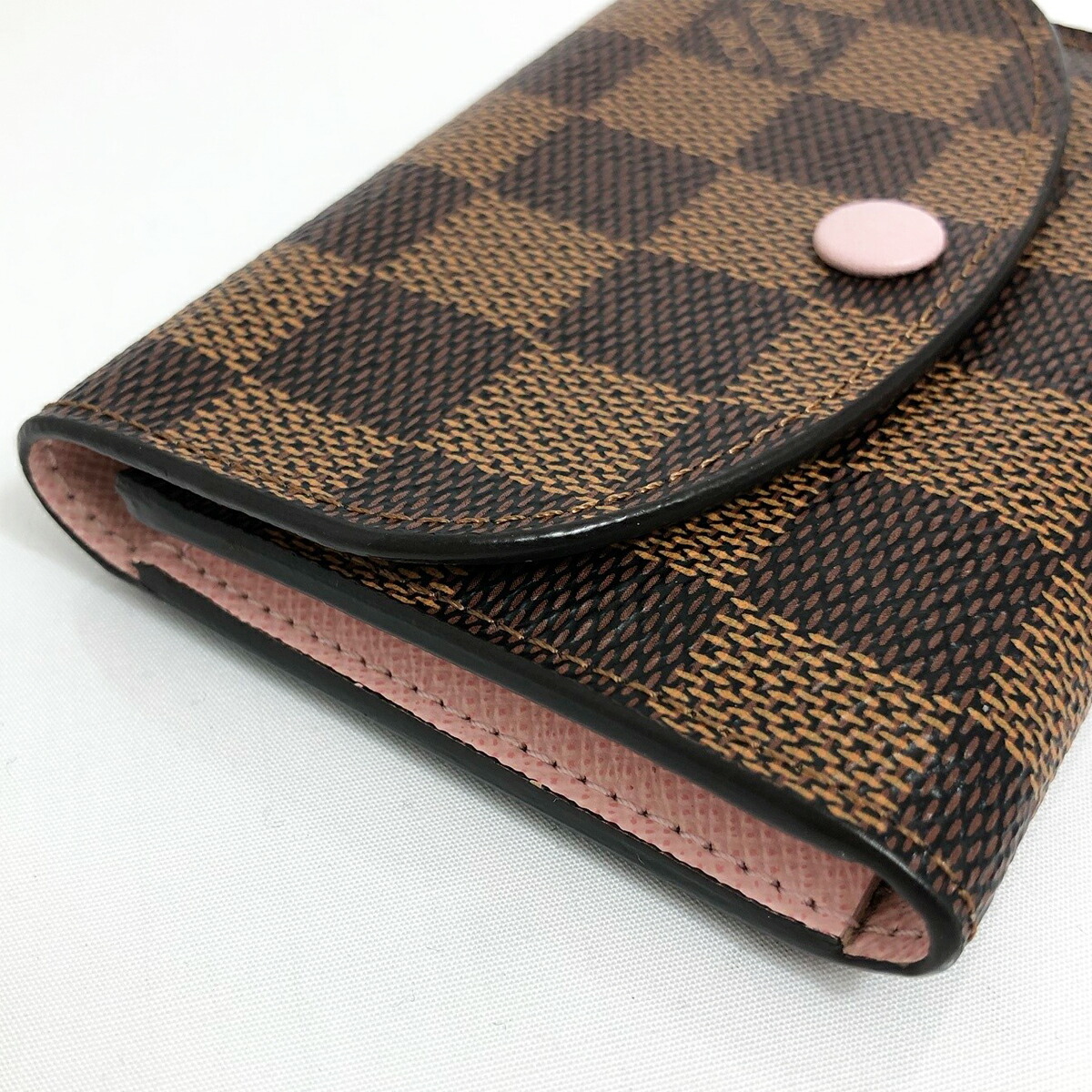 楽天市場】【中古】 ルイヴィトン ダミエ ポルトモネロザリ ミニ財布