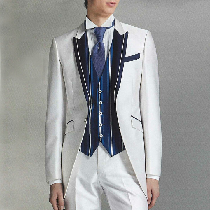 楽天市場】【レンタル】タキシード フルセットホワイト（TX_M_20377_10