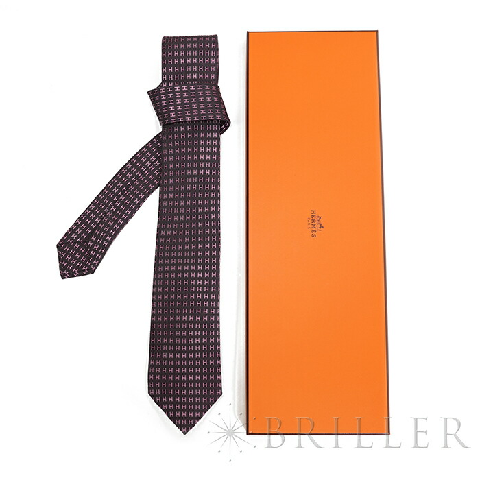 楽天市場】エルメス ネクタイ H織りタイ 7cm 《ファソネ H》 スリーズ