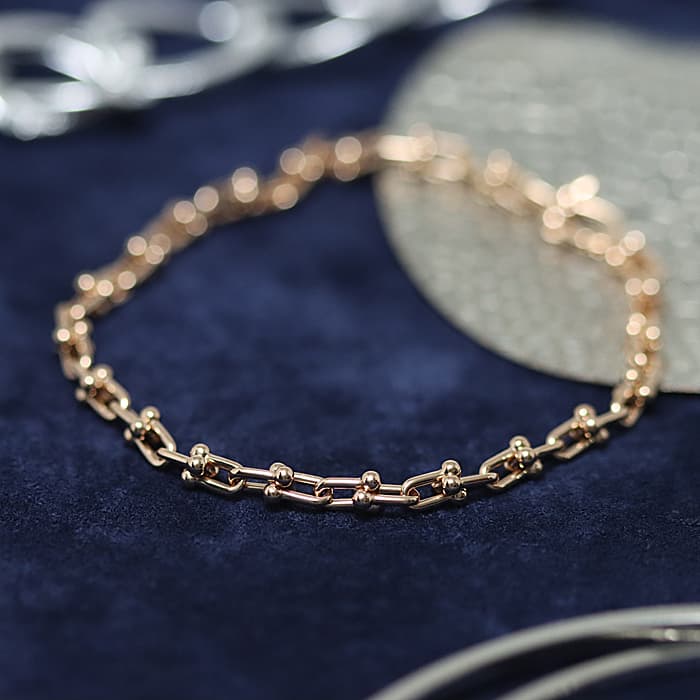 楽天市場】ティファニー ハードウェア マイクロ リンクブレスレット