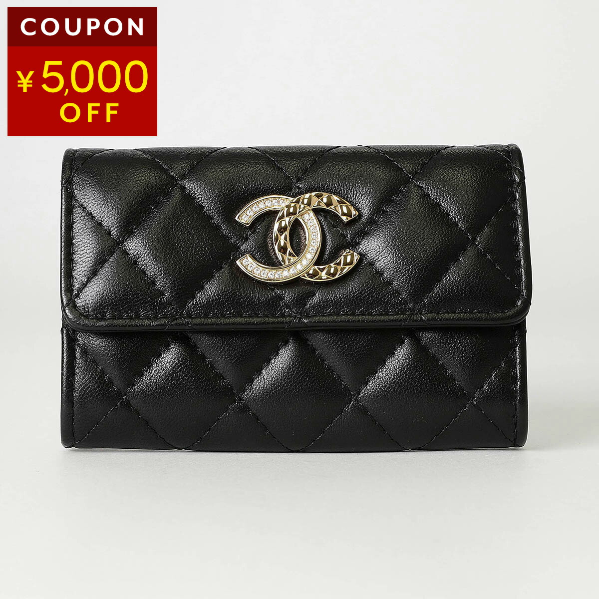 楽天市場】シャネル カードケース CHANEL ラムスキン CARD CASE