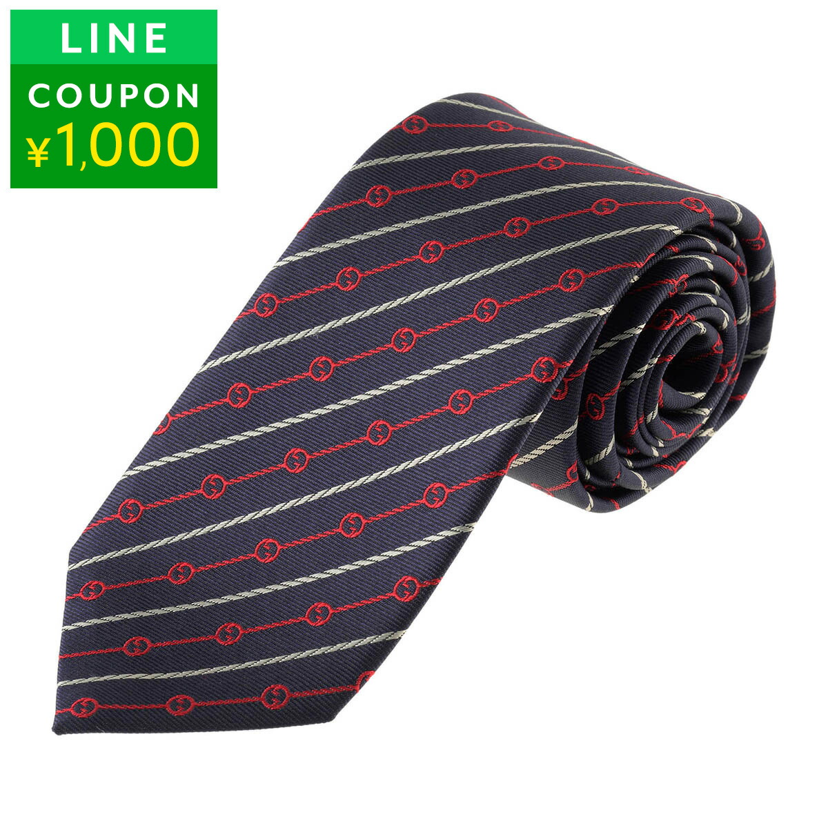 楽天市場】グッチ ネクタイ GUCCI インターロッキングG ロープ 764965