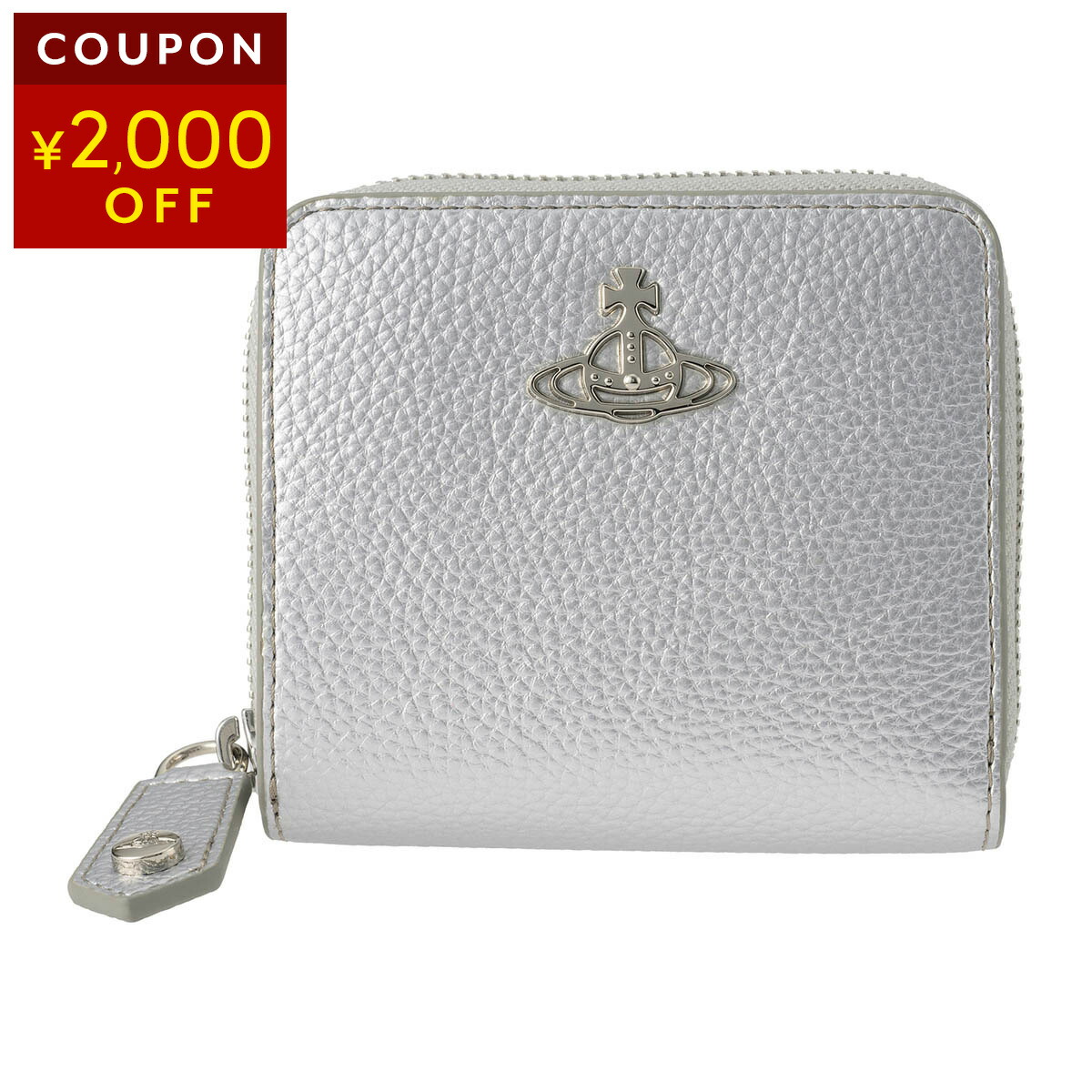 楽天市場】ヴィヴィアン 二つ折り財布 グレーの通販