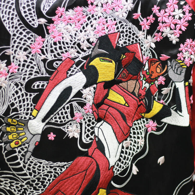 楽天市場】エヴァンゲリオン×錦 にしき コラボスカジャン 513351 桜龍2