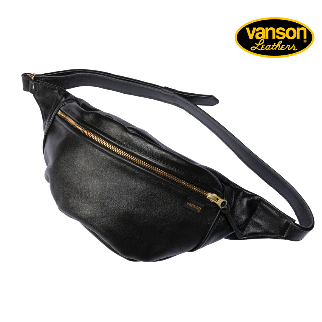 楽天市場】バンソン Vanson 9SBB ファニーパック ブラック 渋谷