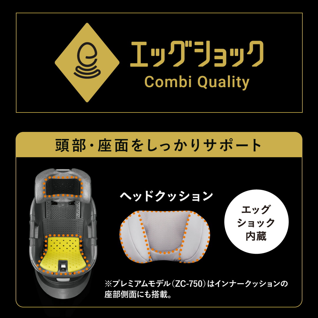 楽天市場】コンビ THE S ISOFIX エッグショック ZC-690