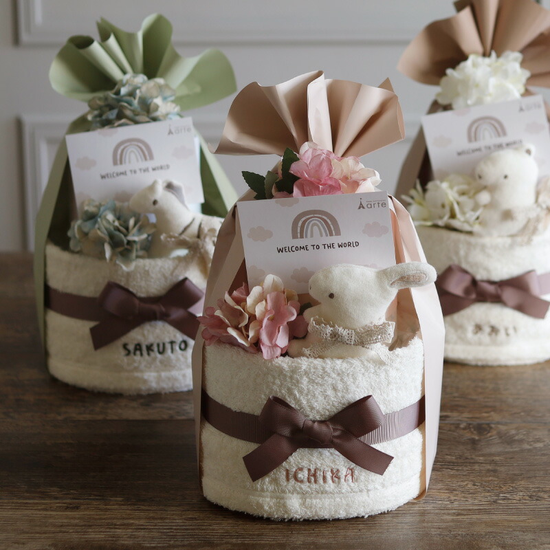 楽天市場】おむつケーキ 出産祝い 男の子 女の子 名入れ オーガニック