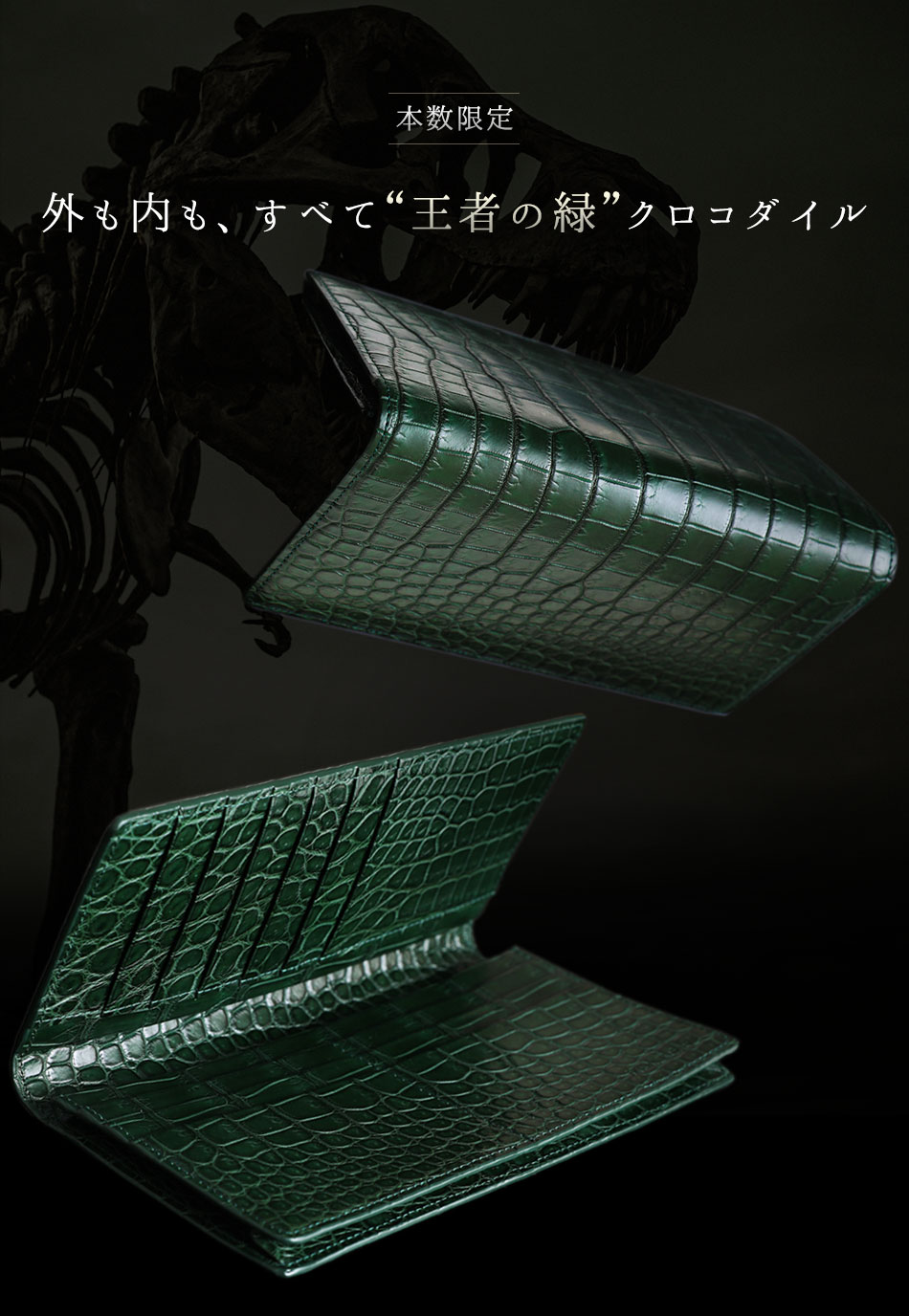 楽天市場】【池田工芸】《 80周年記念 》“王者の緑”クロコダイル1頭を