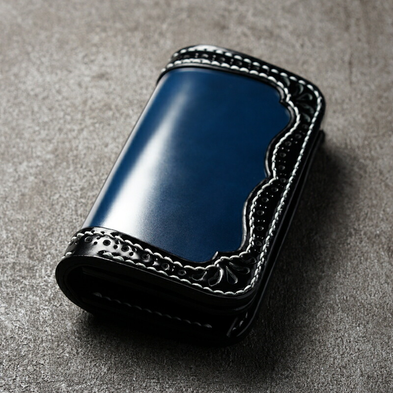 楽天市場】コードバンミドルウォレット パンチング ダブルカット