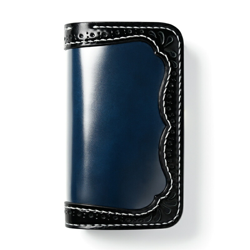 楽天市場】コードバンミドルウォレット パンチング ダブルカット