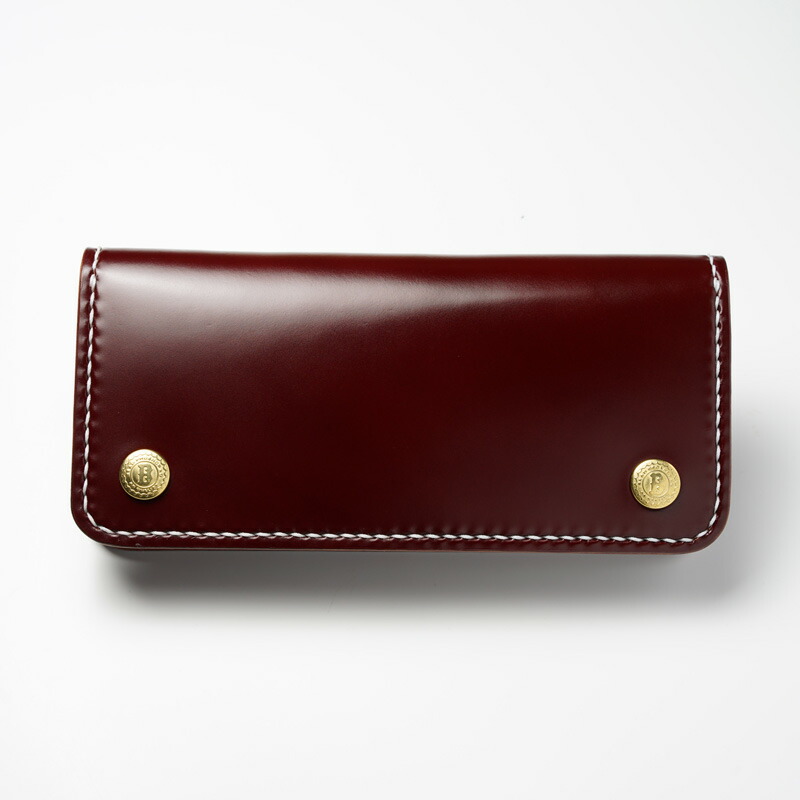 楽天市場】ロングトラッカーズウォレット コードバン バーガンディ【長