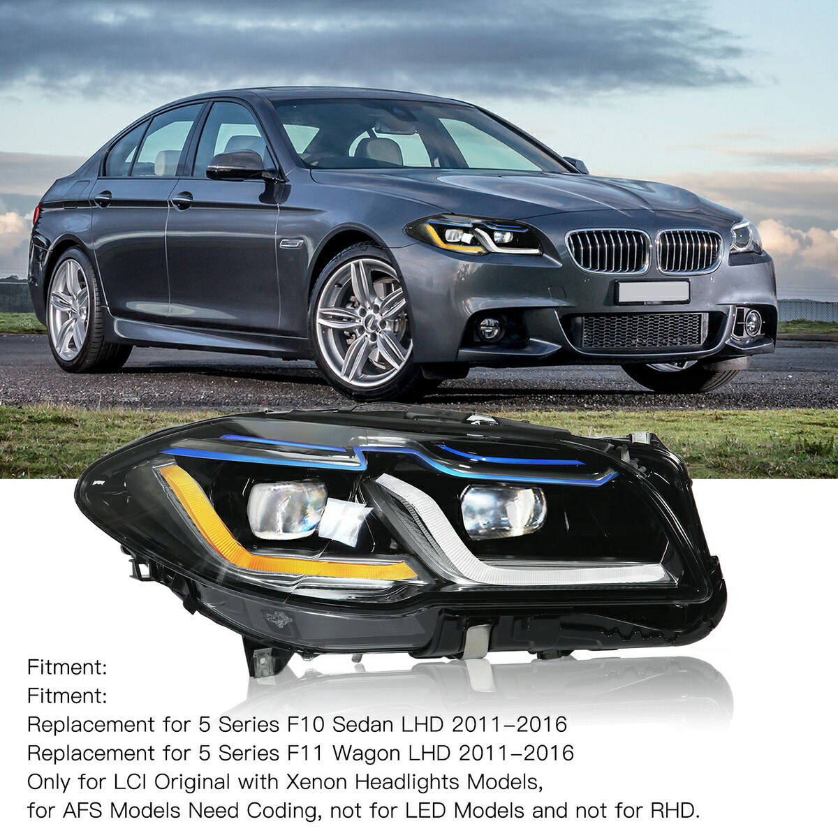 楽天市場】LEDヘッドライト 2個セット 左 右 進級版 レーザーライト