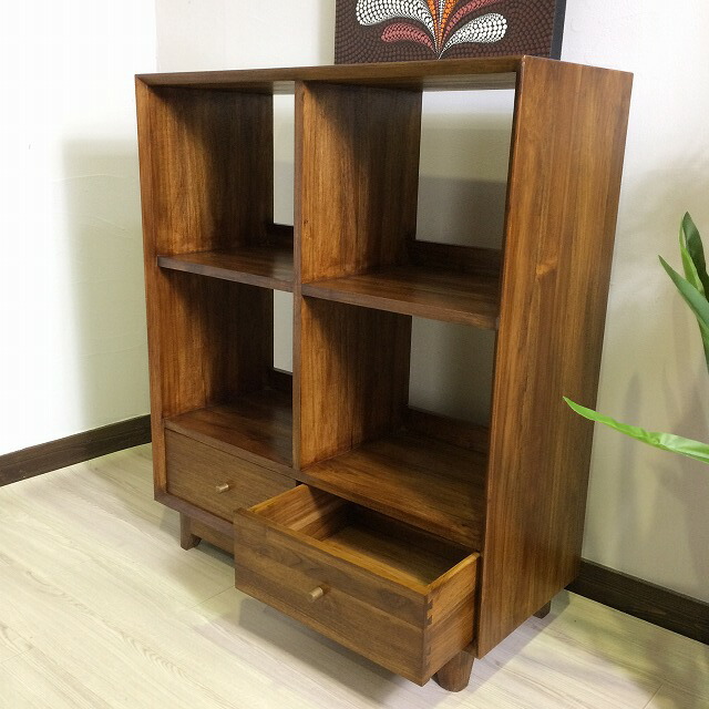 楽天市場】【ポイントUP アジアン バリ】 ラック シェルフ 高級チーク