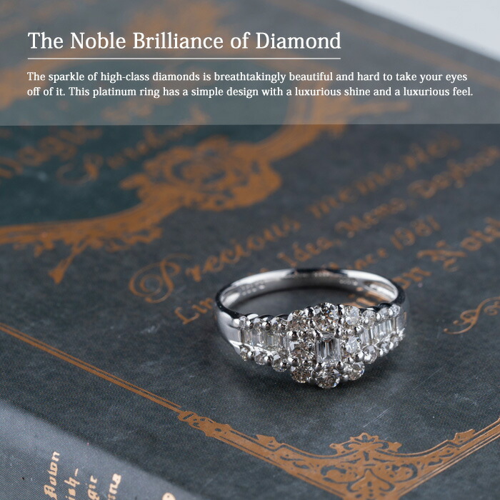 楽天市場】Pt900 ダイヤモンド 指輪 リング 1カラット エメラルド