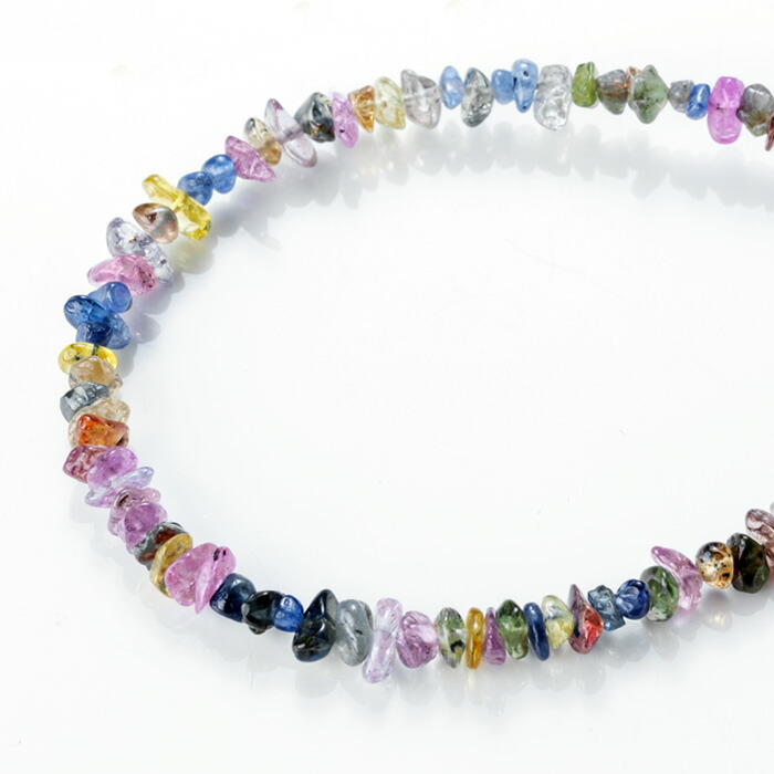 楽天市場】天然 サファイア ネックレス マルチカラー チョーカー 9月