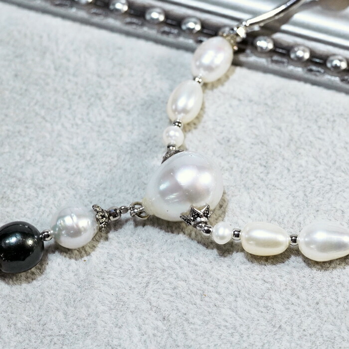 楽天市場】天然 南洋真珠 ネックレス 真珠 パール ロングネックレス