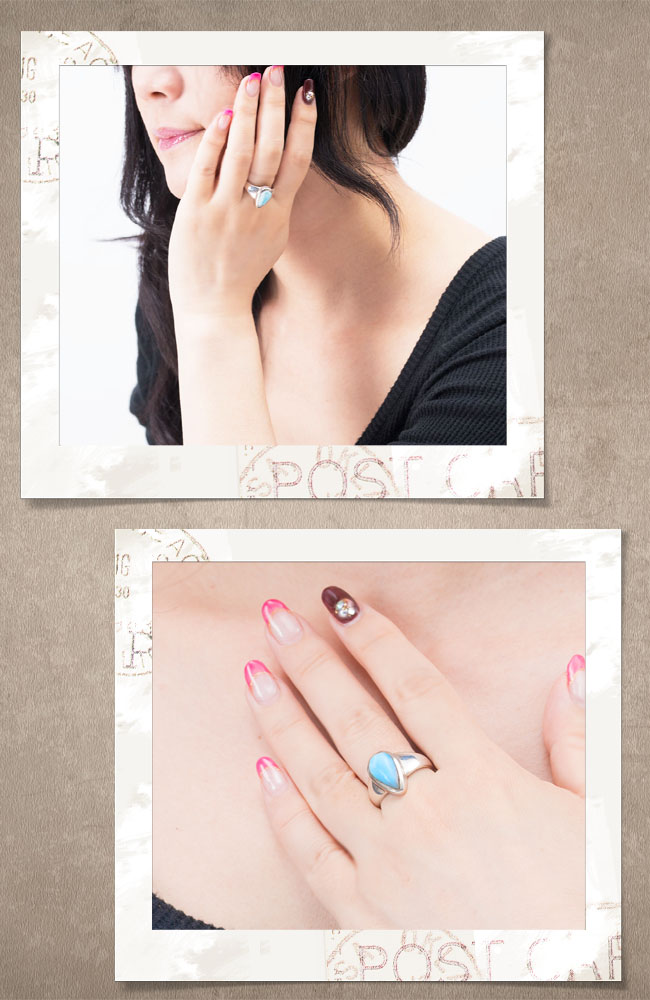 楽天市場】ラリマー シルバー リング 指輪 レディース 天然石