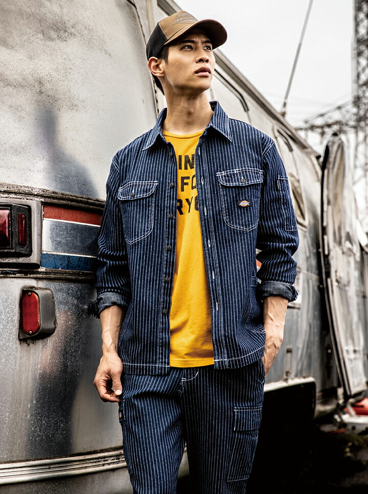 楽天市場】ディッキーズ シャツジャケット 長袖 ストレッチ