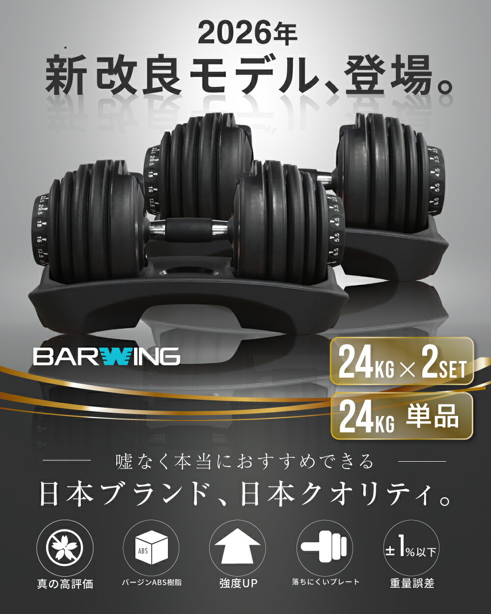 楽天市場】【ただいま・最安挑戦】 可変式ダンベル 24kg 2個セット 15