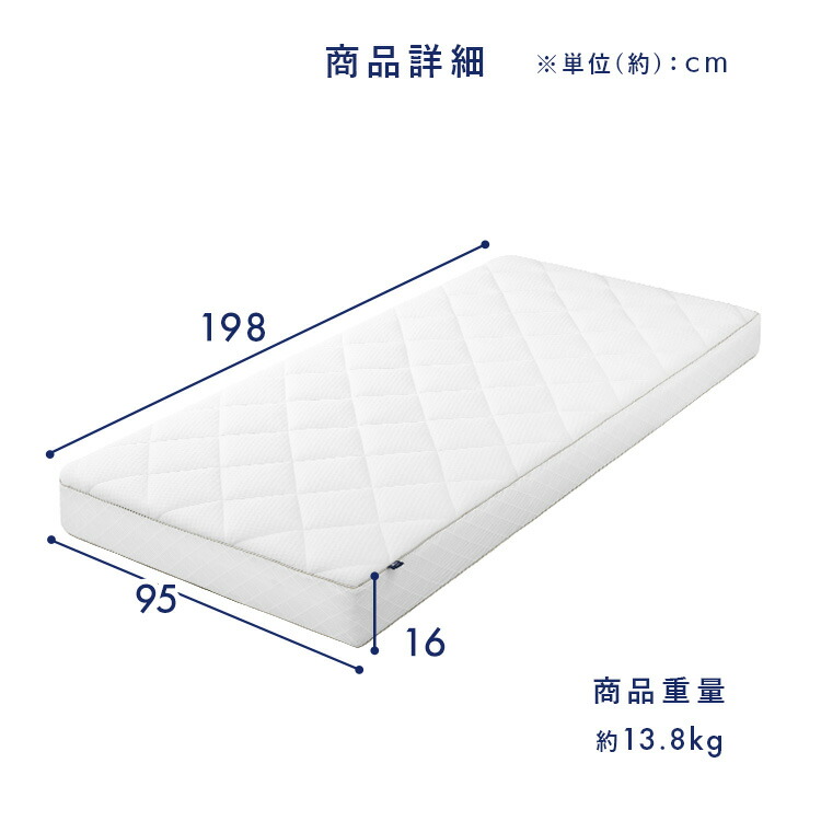 楽天市場】マットレス シングル 洗える 高反発 分割 通気性 耐久性 腰