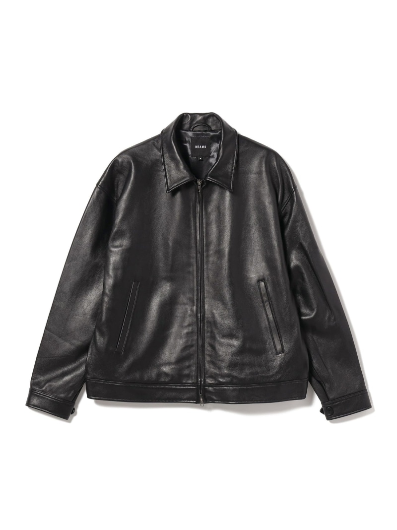 楽天市場】ワイドフィット レザー ジップブルゾン BEAMS ビームス メン