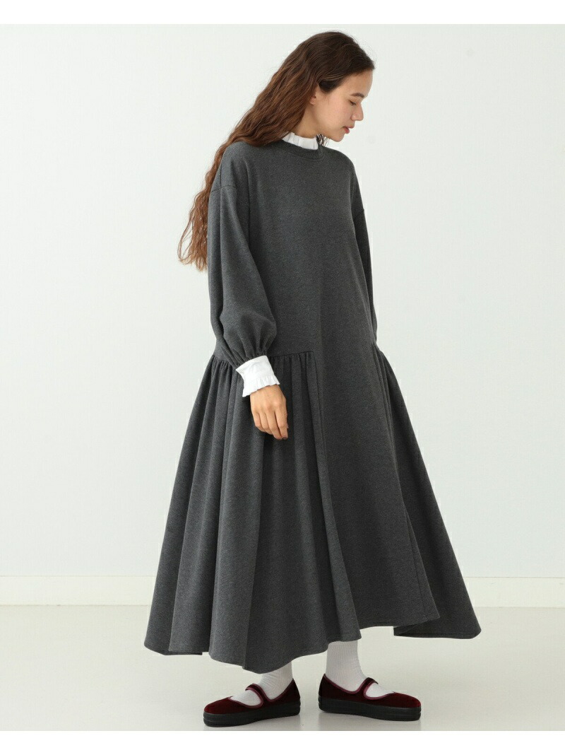 楽天市場】CAROLINA GLASER / フリル襟 裏毛ワンピース CAROLINA