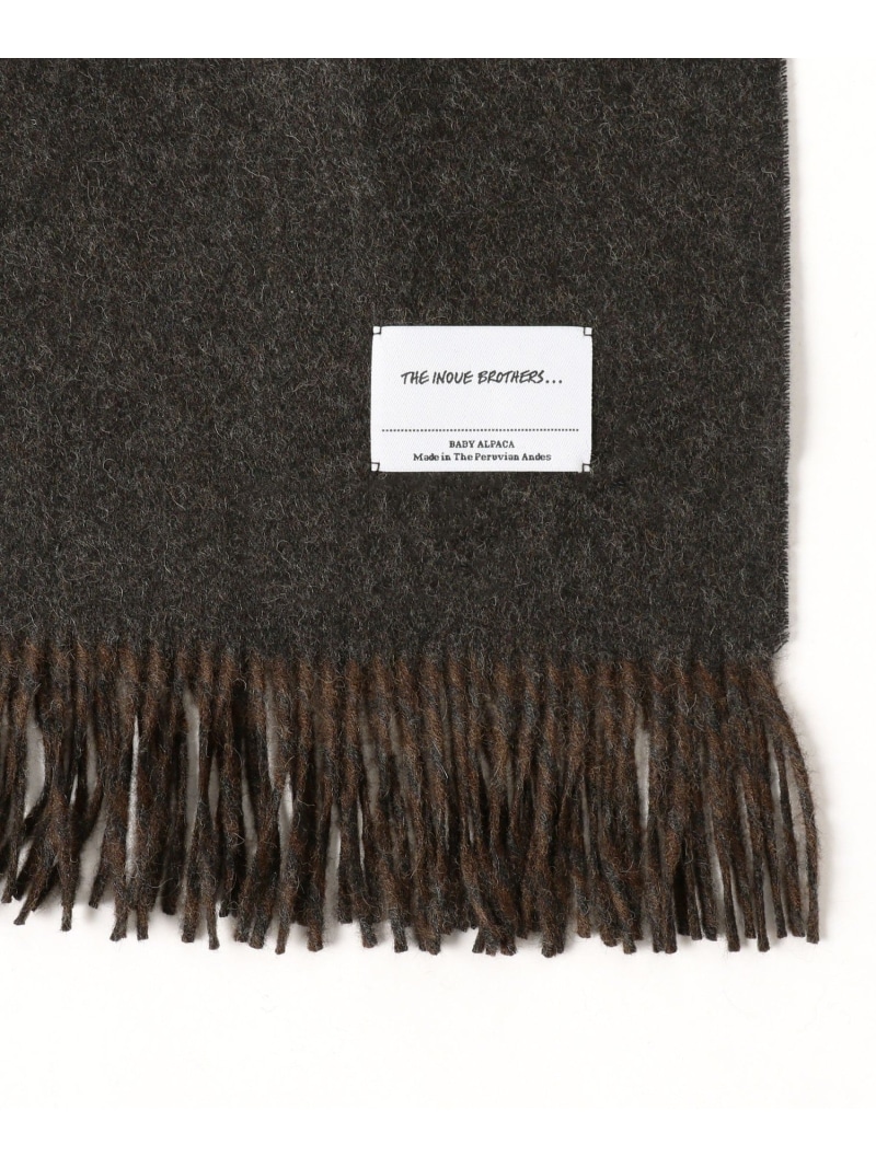 楽天市場】THE INOUE BROTHERS / アルパカ ダブルフェイスストール
