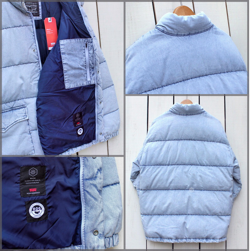 楽天市場】Levi's Western Super Puffer Jacket denim RDS down relax