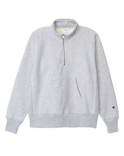 楽天市場】Champion REVERSE WEAVE 11.5oz Half Zip Sweat solid
