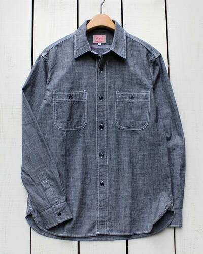楽天市場】BIG MIKE Chambray Shirts Long Sleeve / Black ビッグ