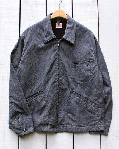 楽天市場】PAY DAY 50s Zip Jacket / chambray lined work / Black
