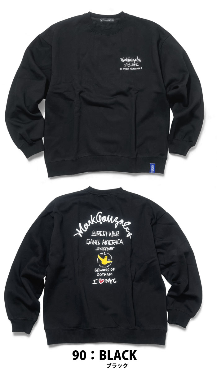 楽天市場】マークゴンザレス Mark Gonzales 裏起毛 スウェット クルー