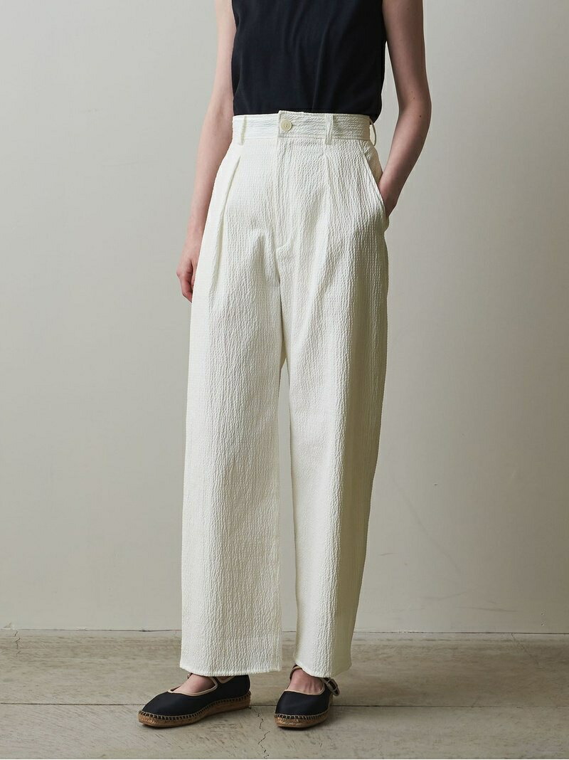 楽天市場】＜Steven Alan＞RIPLE COTTON TUCK TROUSERS/パンツ Steven