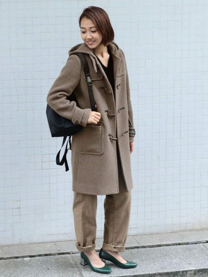 楽天市場】BY∴ パイルメルトンミドルダッフルコート/モカ