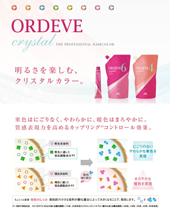 楽天市場】ミルボン オルディーブ クリスタル c9-10 80g アッシュ