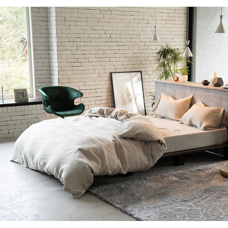 楽天市場】掛け布団カバー ダブル 麻100% ファインリネン ワン