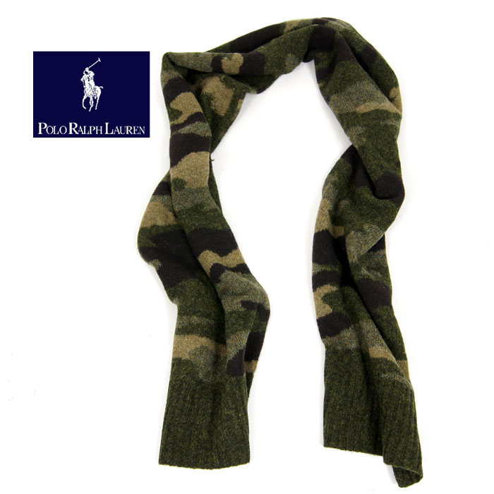 楽天市場】POLO by Ralph Lauren ラルフローレン 迷彩 ウール マフラー