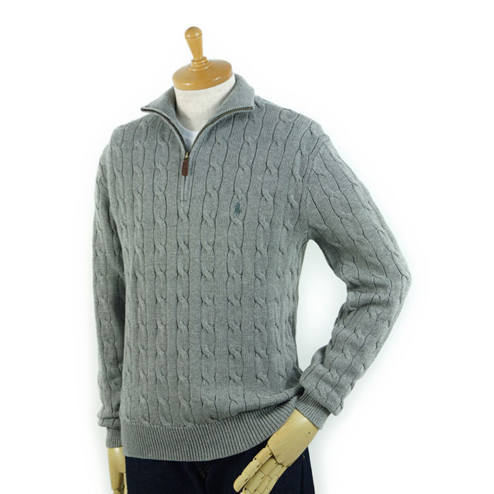 楽天市場】ラルフローレン POLO Ralph Lauren ケーブル ハーフジップ