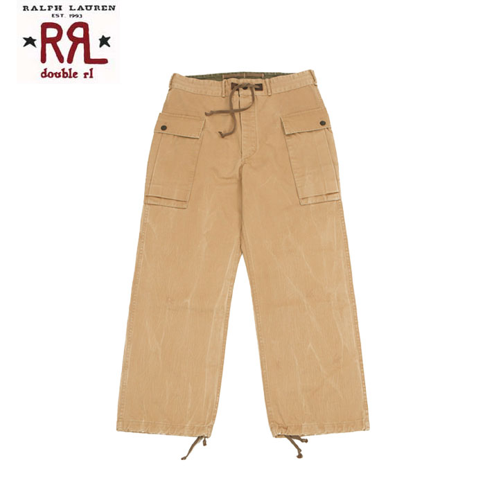 楽天市場】ダブルアールエル キャンプベル ヘリンボーン カーゴパンツ