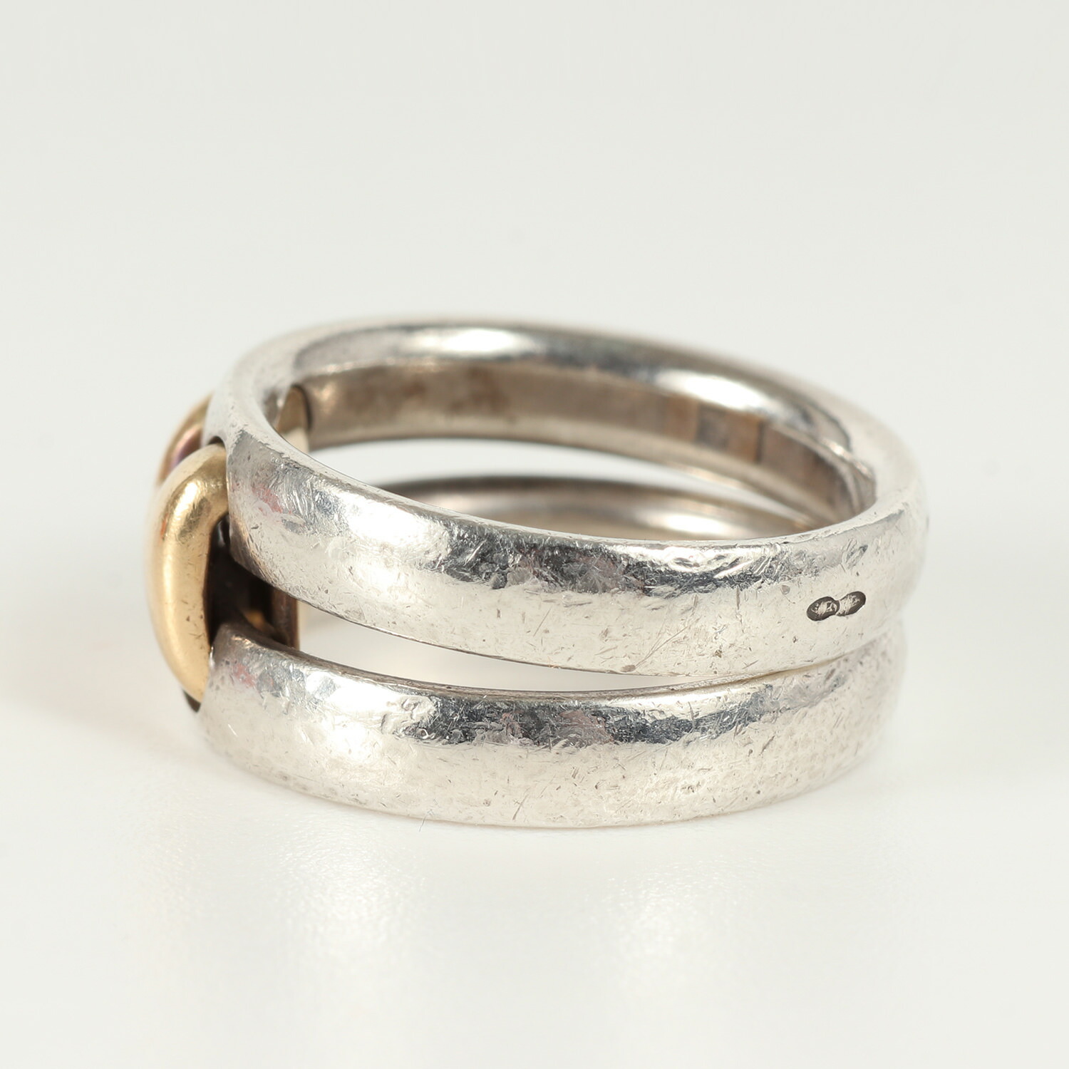 楽天市場】HERMES エルメス サイズ:53 コンビ オランプ リング Oran