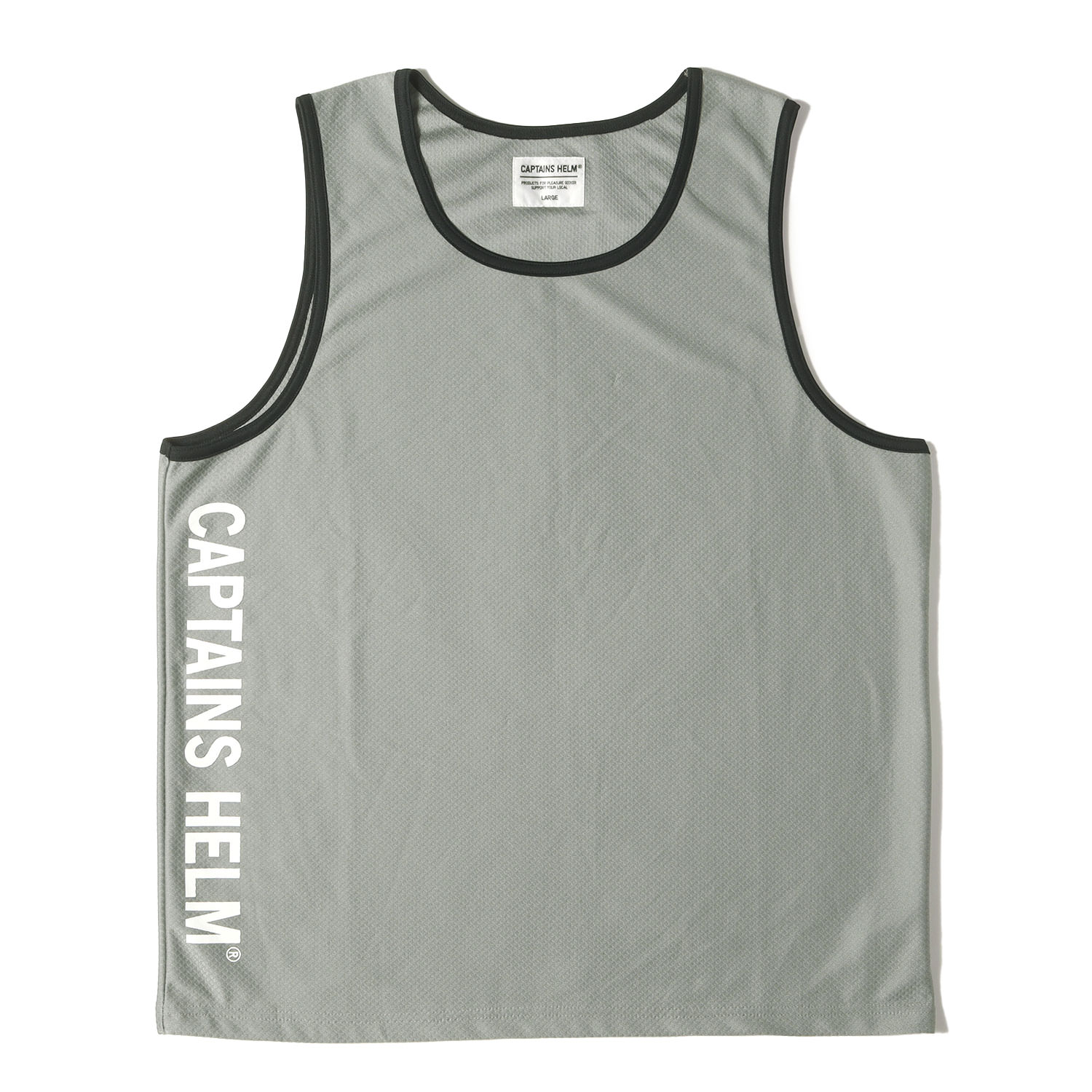 captains helm タンクトップ CAPTAINS HELM LINE RIB MESH タンク