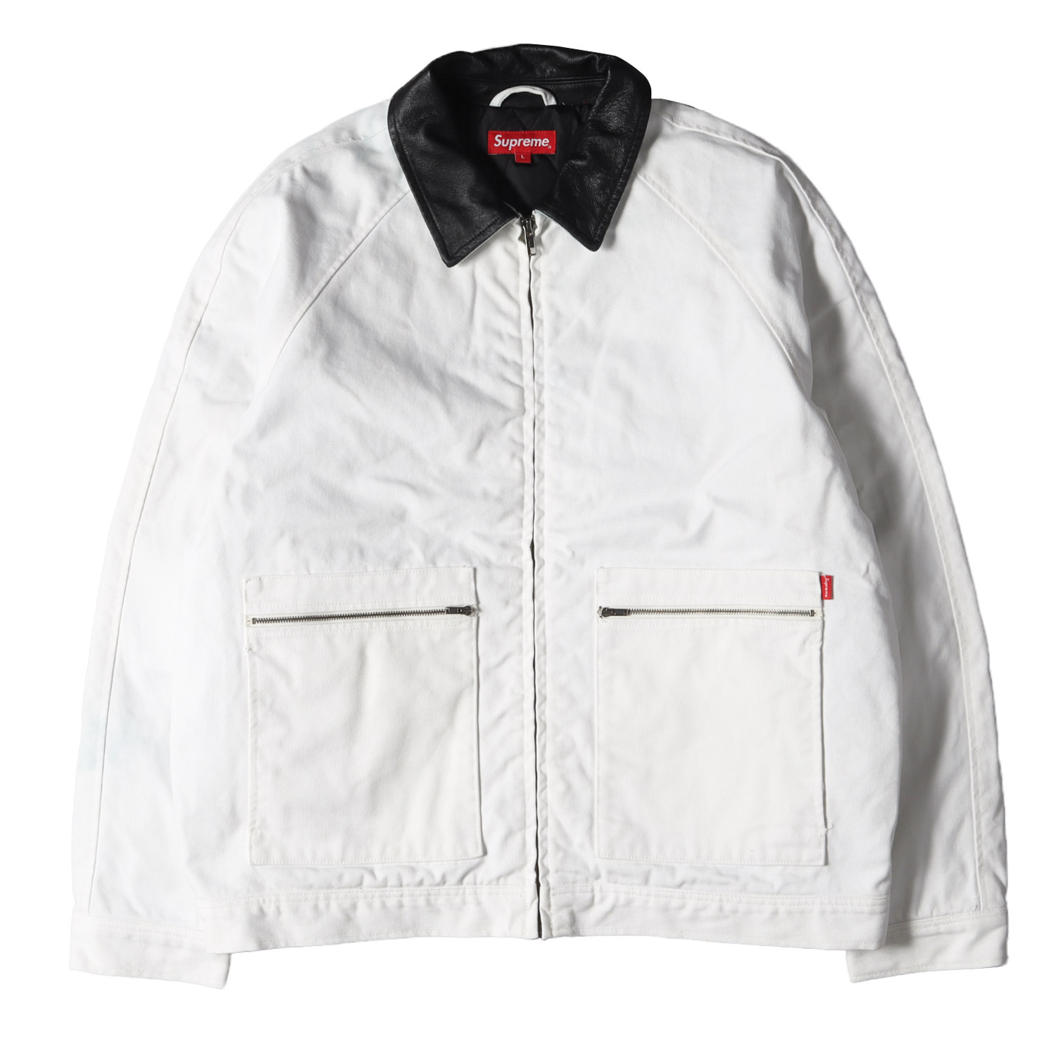 楽天市場】Supreme シュプリーム ジャケット 襟レザー キャンバス