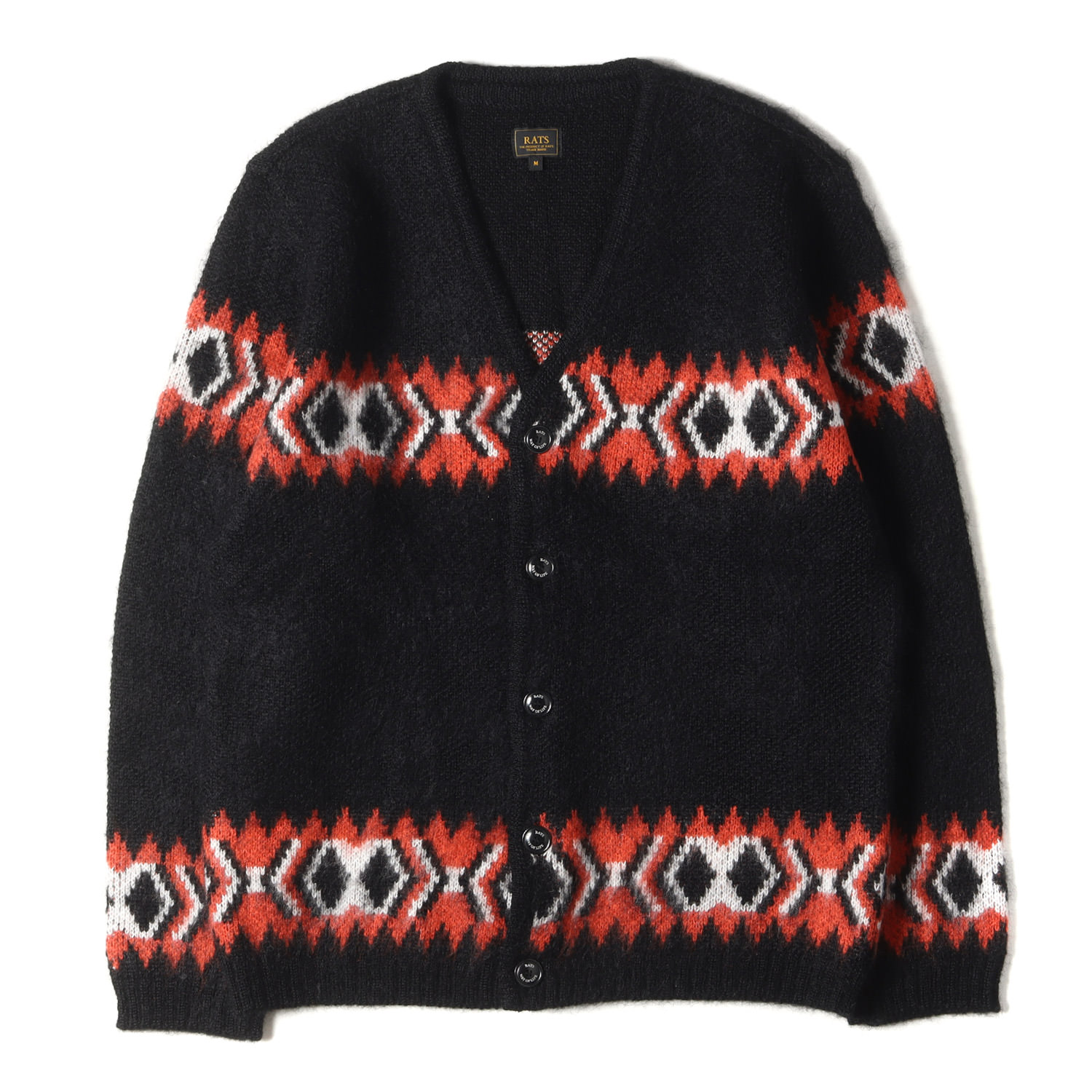 楽天市場】RATS ラッツ カーディガン サイズ:M 21AW ネイティブ柄