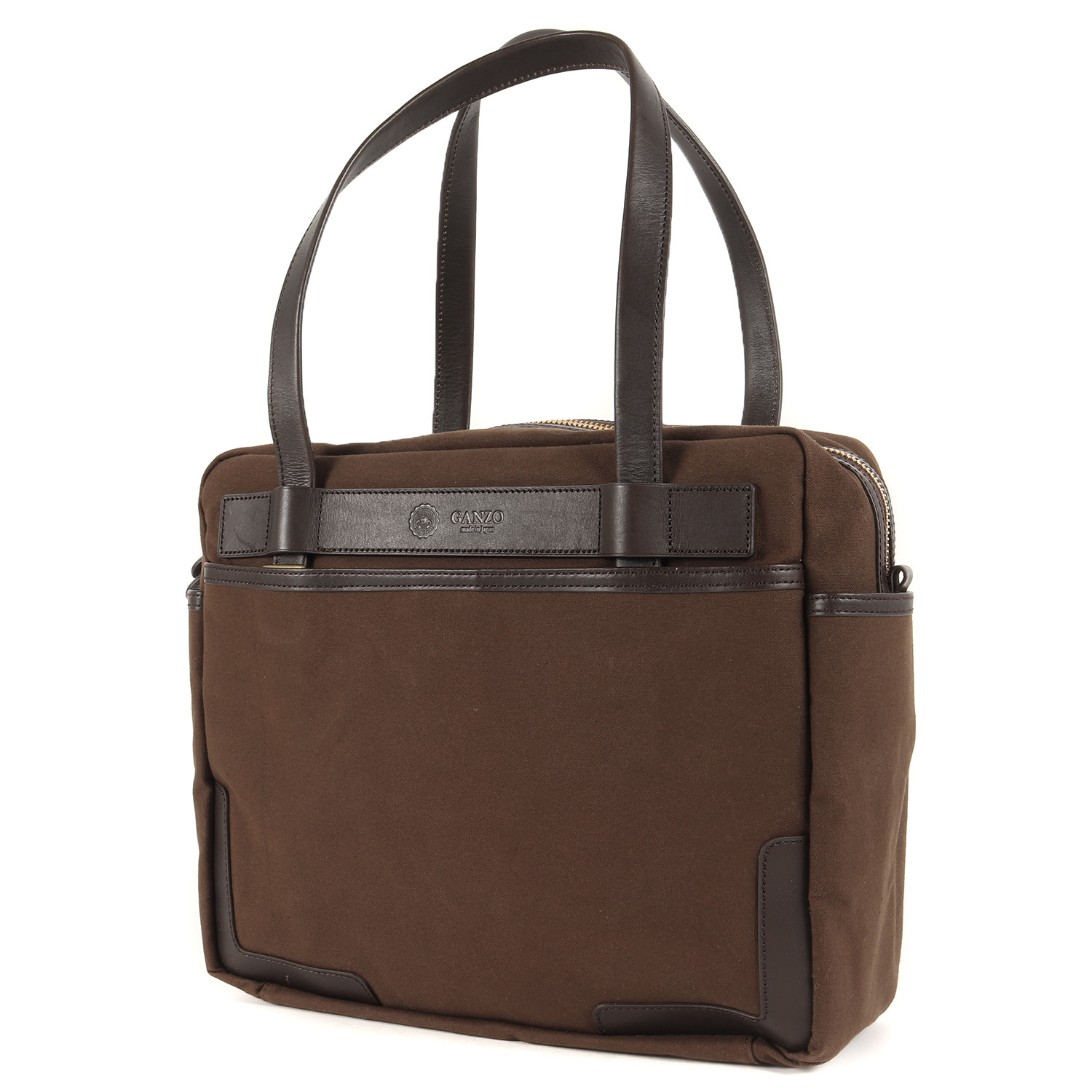 楽天市場】GANZO ガンゾ バッグ CB-1 レザーコンビ スクエア ボストン
