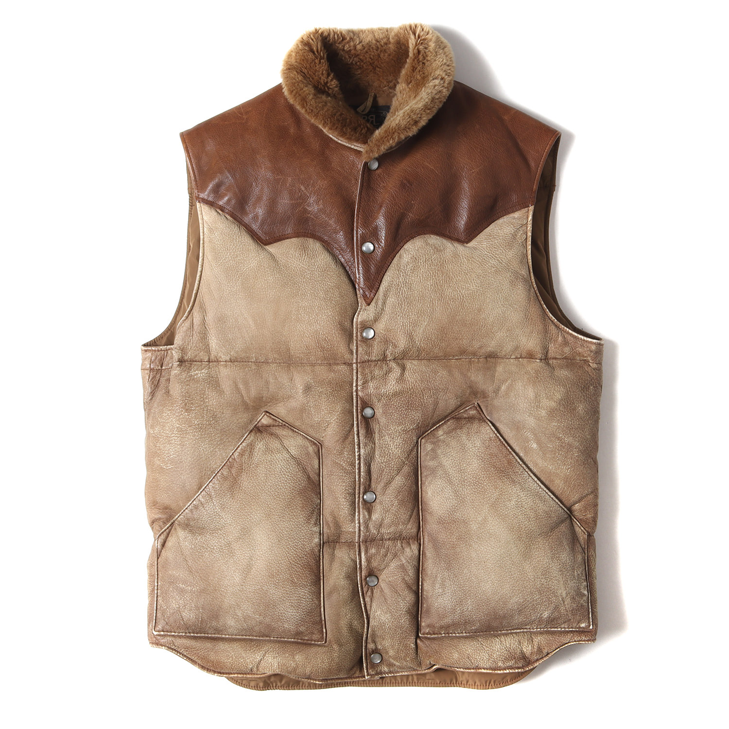 楽天市場】RRL ダブルアールエル ダウン ベスト サイズ:S 襟ムートン