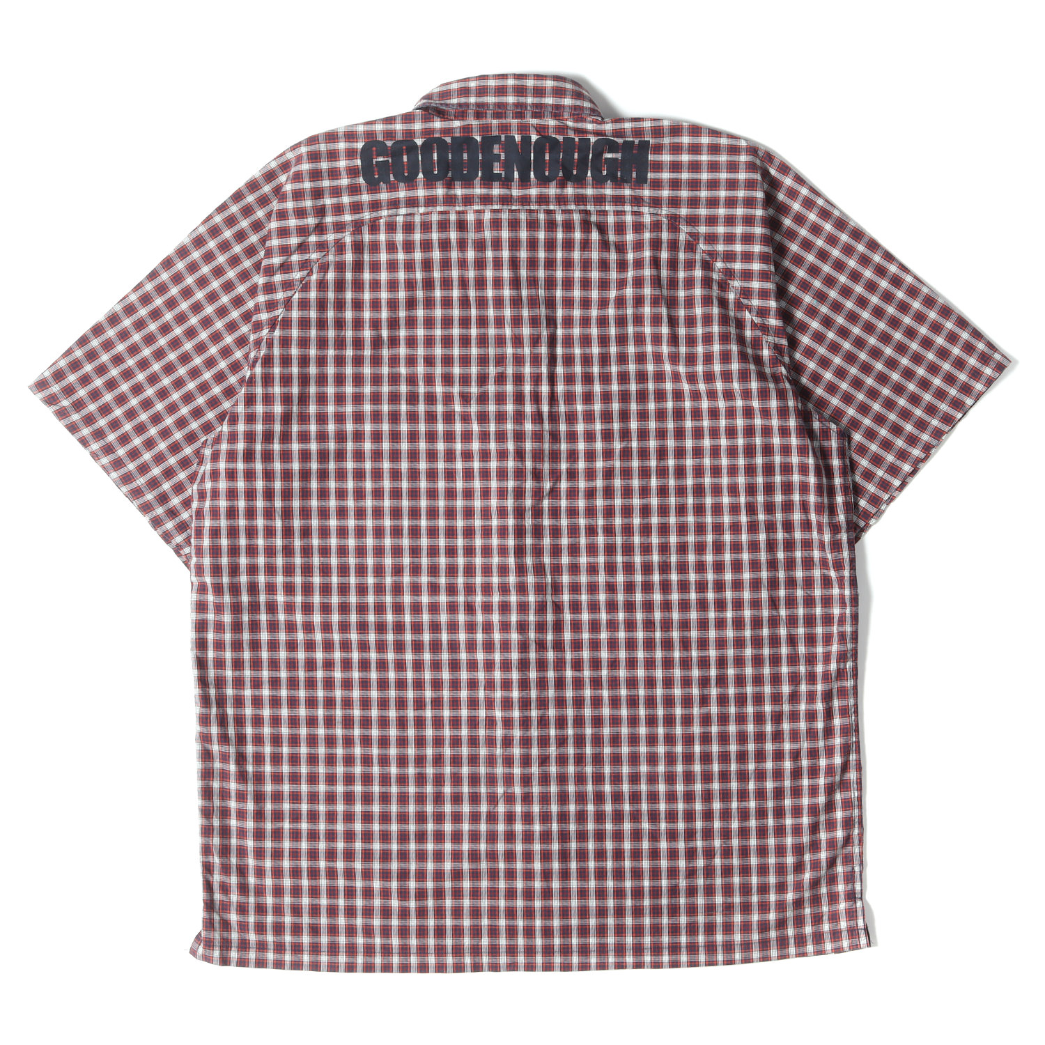 GOODENOUGH 半袖シャツ Lサイズ レッド・ブラックチェック 楽天市場