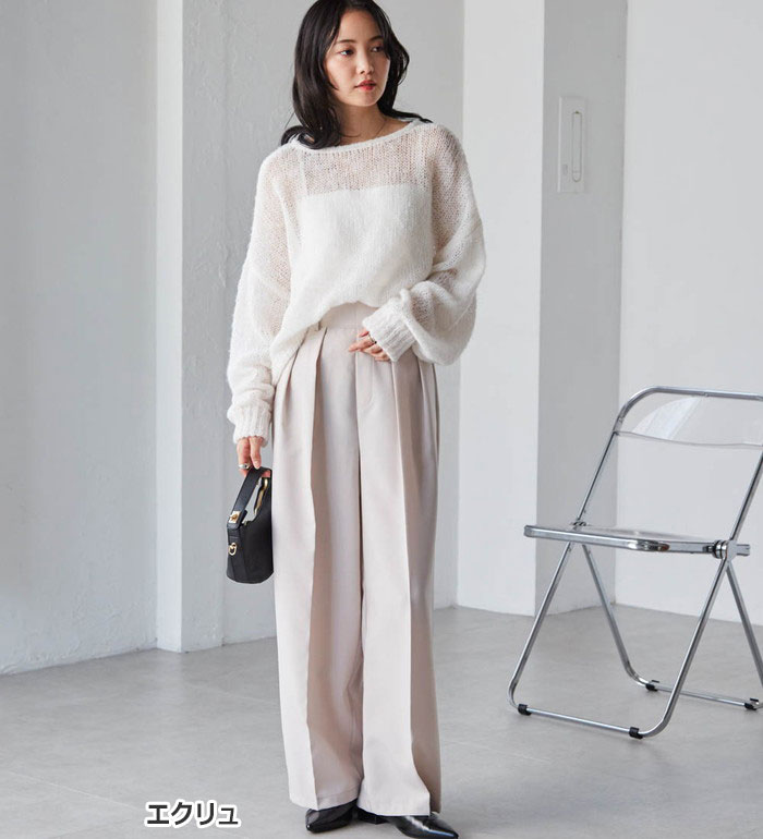 楽天市場】【期間限定：3390円→2790円！】ワイドパンツ 【選べる股下